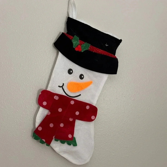 Christmas Stocking snowman Holiday Decor - Picture 1 of 7